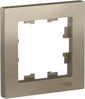 Рамка универсальная Systeme Electric AtlasDesign 1-м. шампань картинка